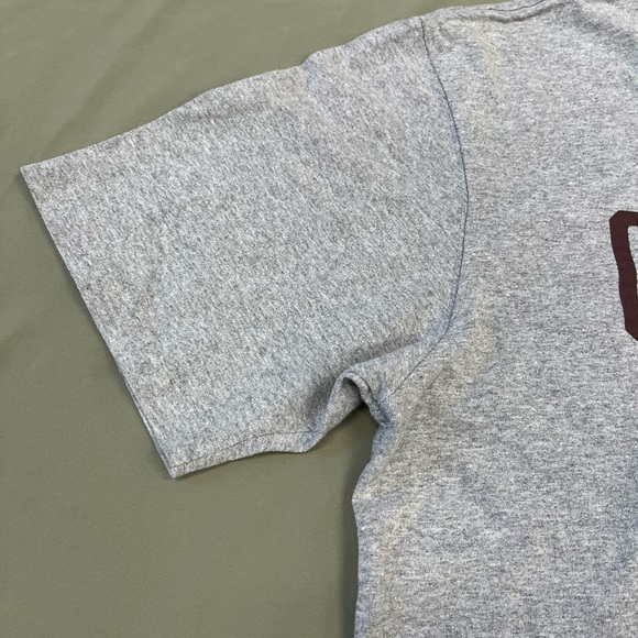 Carhartt Men's Crew Neck T-Shirt in dark red/maroon, size large. - Picture 5 of 6